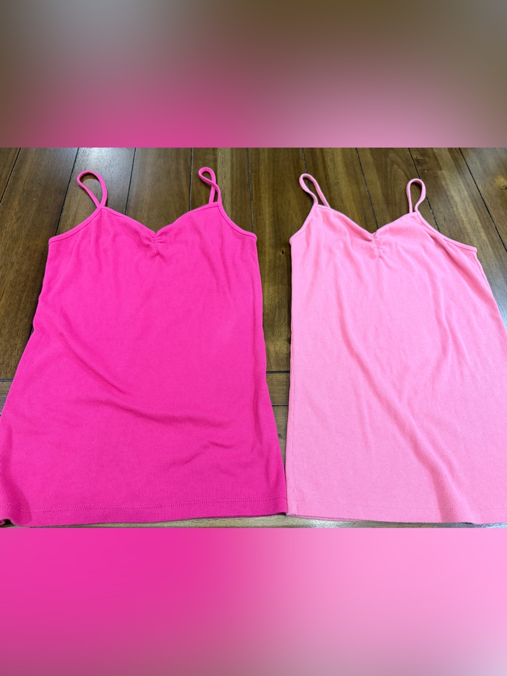 No Boundaries Women’s Bundle of 2 Ribbed Cami Tank Tops